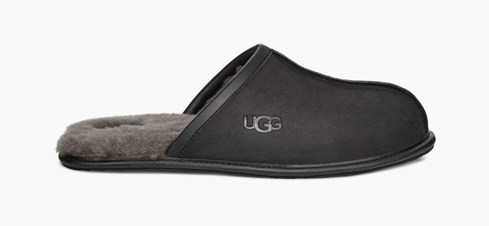 Ugg Scuff Slip-On - Mens Slippers - Black - NZ (9725DNWZO)